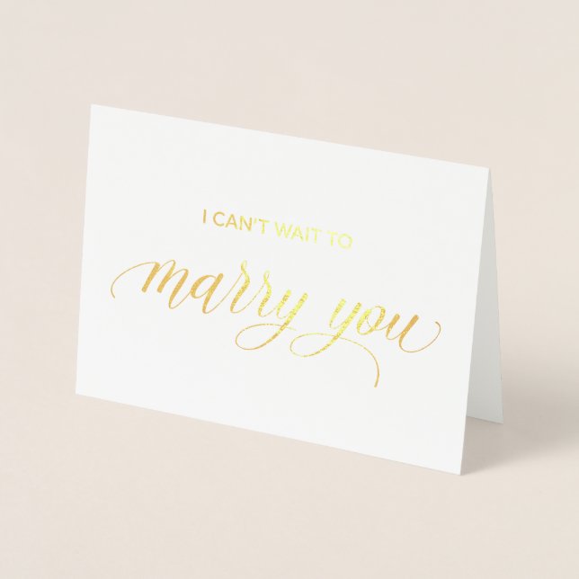 Dorée Carte Gold Foil | J'ai hâte de me réjouir de toi (Devant)