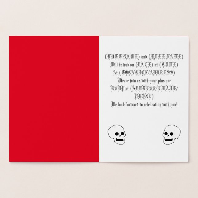 Dorée Carte Goth Foil (Intérieur)