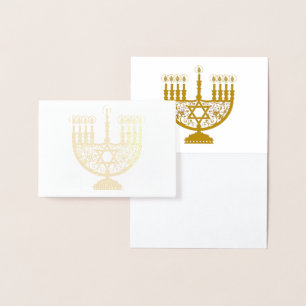 Dorée Carte HAPPY HANOUKKA Gold Foil