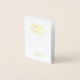 Dorée Carte mariage Merci Mini (3,5 po x 5 po)