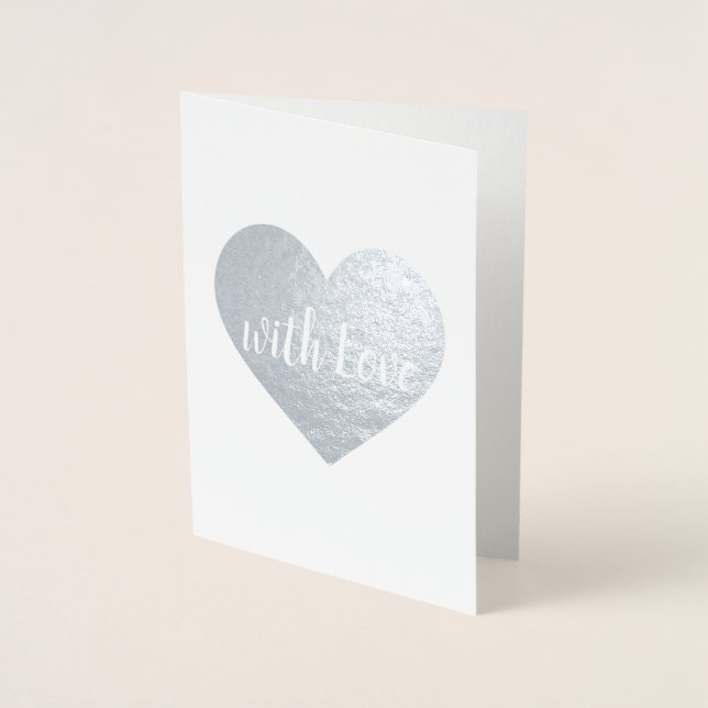 Dorée Carte sur papier kraft pour toute occasion. (Devant)