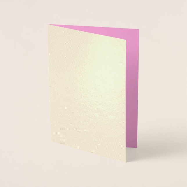 Dorée Créez votre propre carte en aluminium personnalisé (Devant)