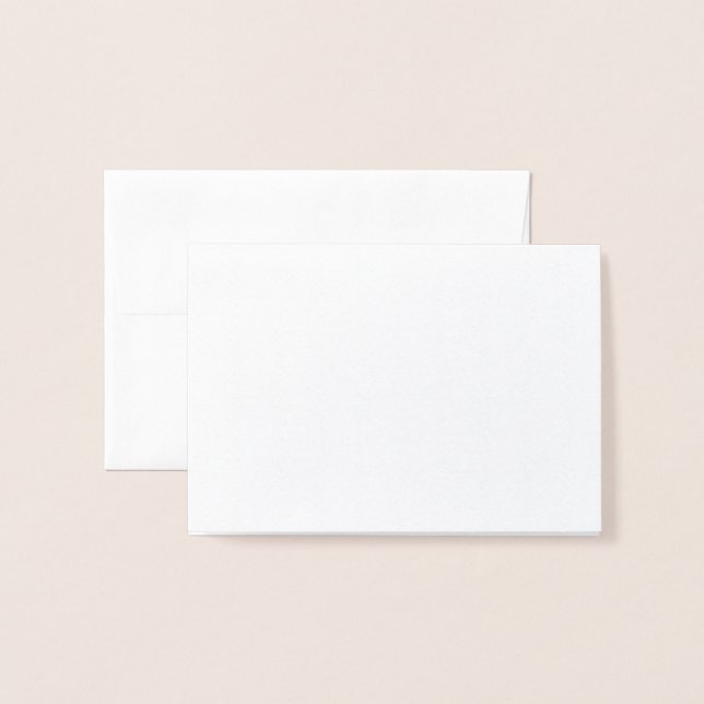 Dorée Créez votre propre carte Foil (Devant avec enveloppe)