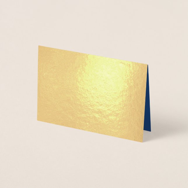 Dorée Créez votre propre carte Foil gris bleu (Devant)
