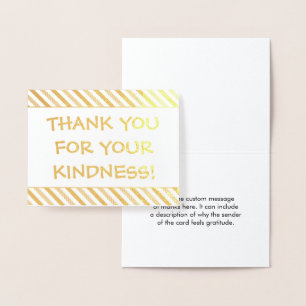 Dorée Fun & Upbeat "MERCI FOR Your KINDNESS!" Carte