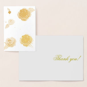 Dorée Gold Merci tant de vraie carte Foil