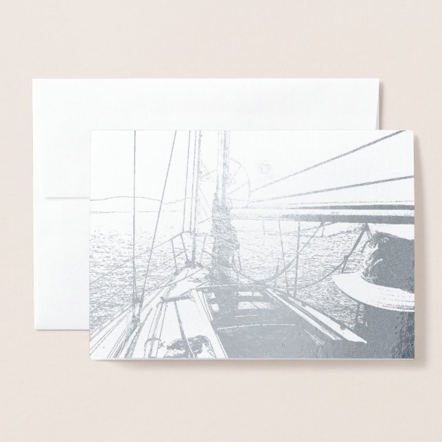 Dorée HAMbWG - Carte à huile d'argent - Voile (Devant avec enveloppe)