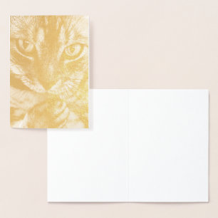 Dorée HAMbWG - Carte Gold Foil - Chat