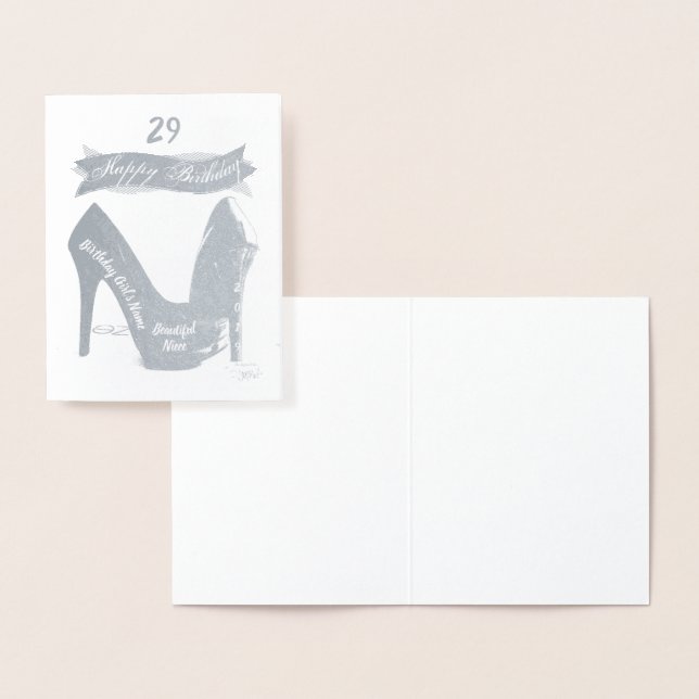 Dorée HAMByWG - Carte d'anniversaire pour la nièce - tal (Affichage)