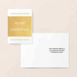 Dorée "JOYEZ NOËL !" Carte