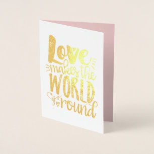 Dorée L'amour fait le tour du monde de la carte Saint Va