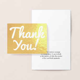 Dorée L'huile d'or pure "Merci !" Carte