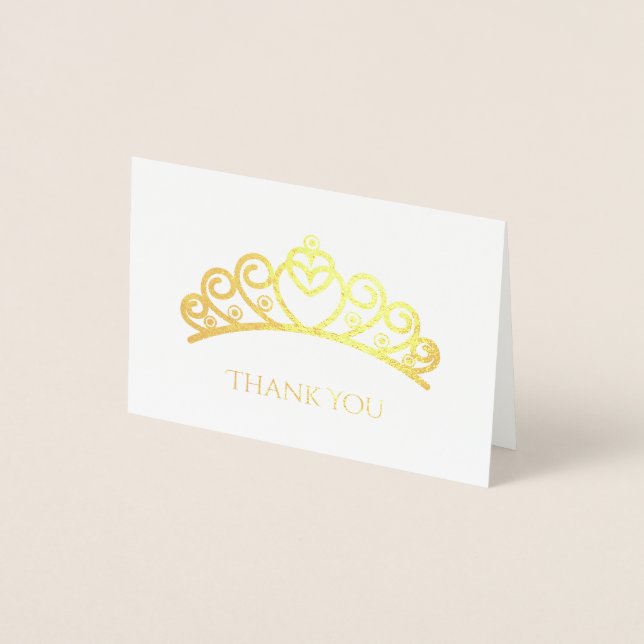 Dorée Mini carte Foil Tiara (Devant)