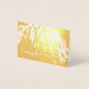 Dorée Mini carte Gold Foil