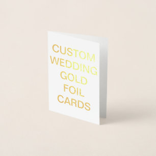 Dorée Mini carte Gold personnalisée de mariage