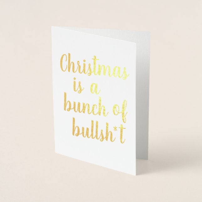 Dorée Noël est Bull - carte typographique (Devant)