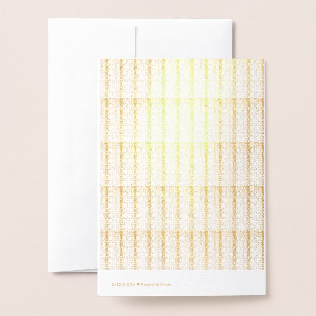 Dorée Notre Dame Marie, Aide des chrétiens Carte Foil (Derrière avec enveloppe)