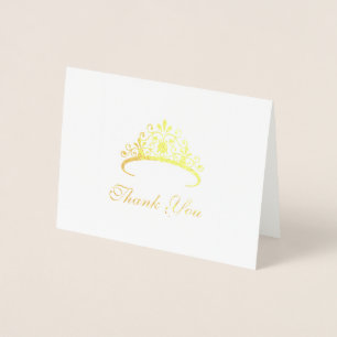Dorée Pageant Tiara Carte de remerciements