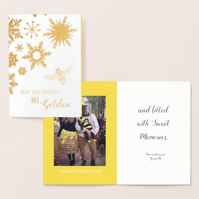 Dorée Que vos vacances soient dorées | Carte photo (Affichage)