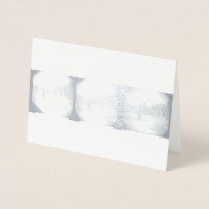 Dorée Sierra Mountain Snowstorm - Carte de Pins neigeux