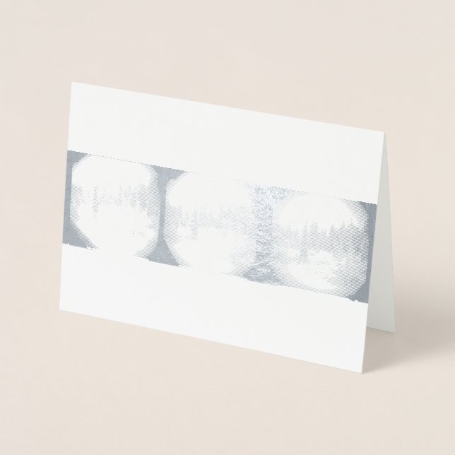 Dorée Sierra Mountain Snowstorm - Carte de Pins neigeux (Devant)