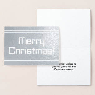 Dorée Silver Foil "Joyeux Noël !" Carte