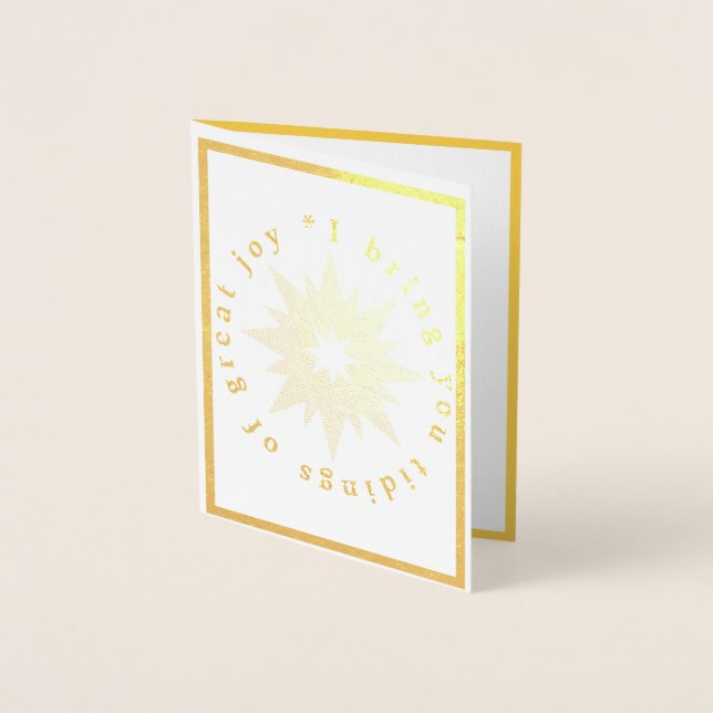 Dorée Tidings de grande joie Carte (Devant)