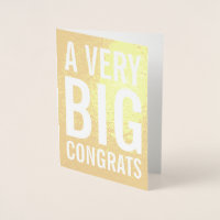Une très grande carte Gold Foil