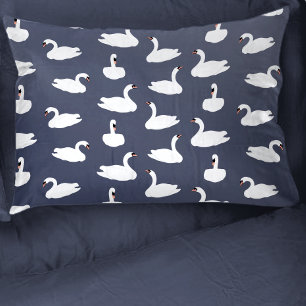 D'oreillers Housse de coussin à motif cygne bleu moderne migno