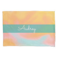 Housse de coussin à motif liquide de bonbon nom