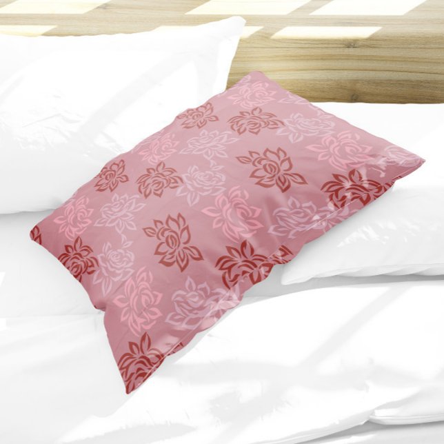 D'oreillers Housse de coussin à motif sans couture de rose col (Créateur téléchargé)