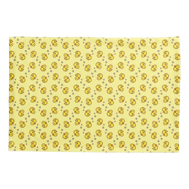 D'oreillers Housse de coussin canards jaunes (Dos)