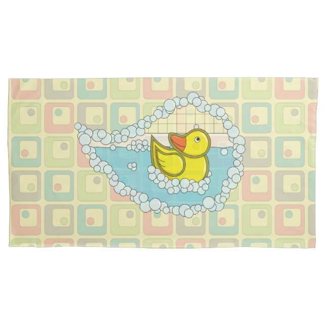 D'oreillers Housse de coussin Chaucer le canard en caoutchouc (devant)