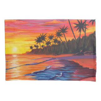 D'oreillers Housse de Coussin Coucher de Soleil Tropical
