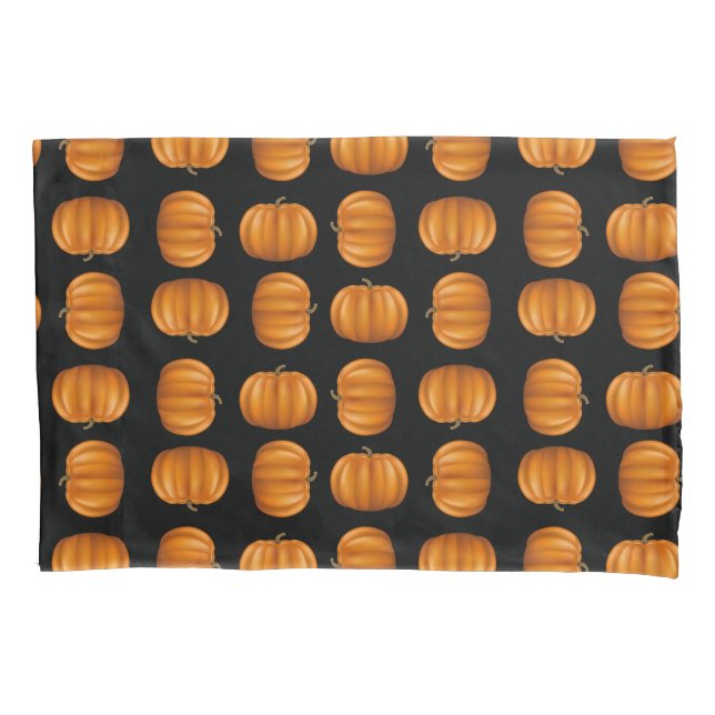 D'oreillers Housse de coussin de taille standard citrouilles (devant)