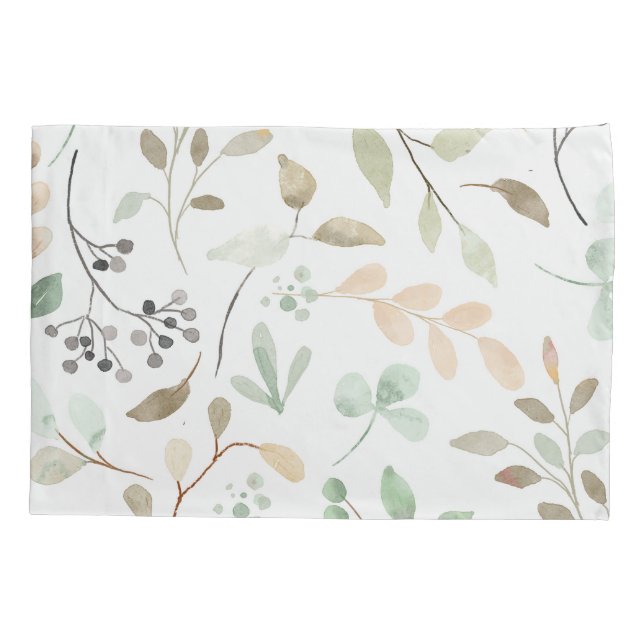 D'oreillers Housse de coussin Feuilles Botaniques (Dos)