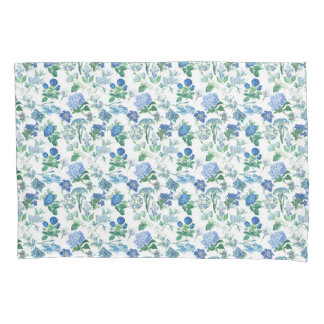 D'oreillers Housse de coussin Fleurs Bleues Vintage