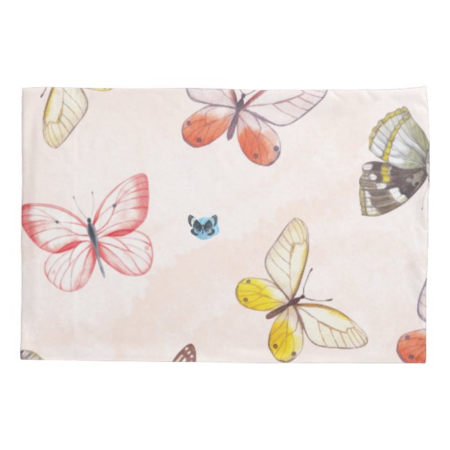 D'oreillers Housse de Coussin Papillon Coloré (Dos)