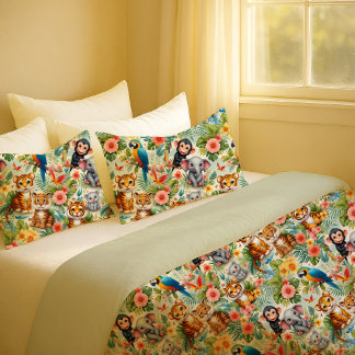 D'oreillers Housse de coussin pour la nurserie tropicale des b