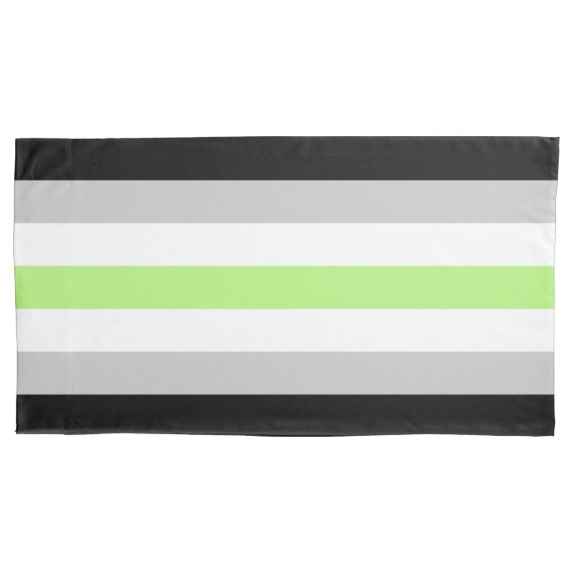 D'oreillers Housse de Coussin Roi Drapeau Agender (devant)
