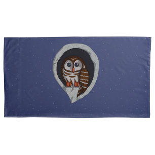 D'oreillers Housse de coussin Séléné le hibou