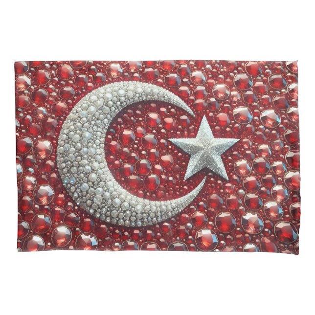 D'oreillers Housse de Coussin Simple aux Couleurs Turques (devant)