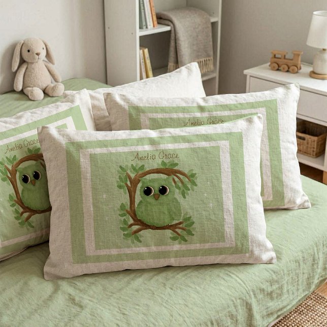 D'oreillers Housse de coussin standard Adorable Little Owl (Set of two pillow cases)