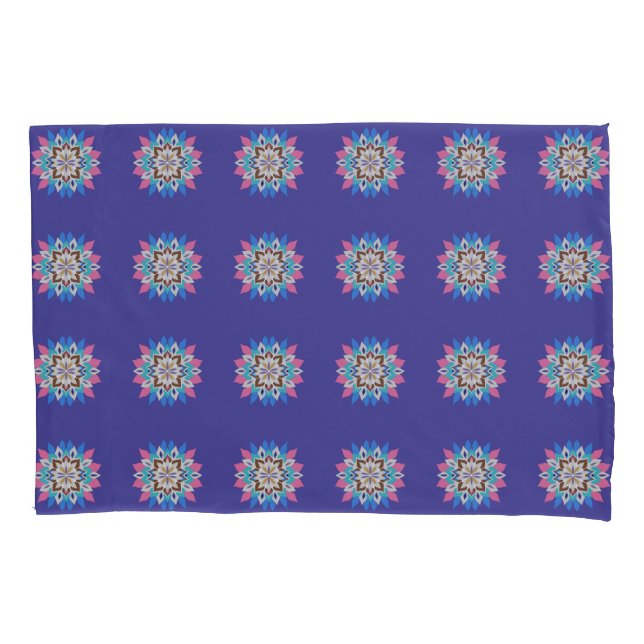 D'oreillers Housse de coussin standard mandala violet (devant)