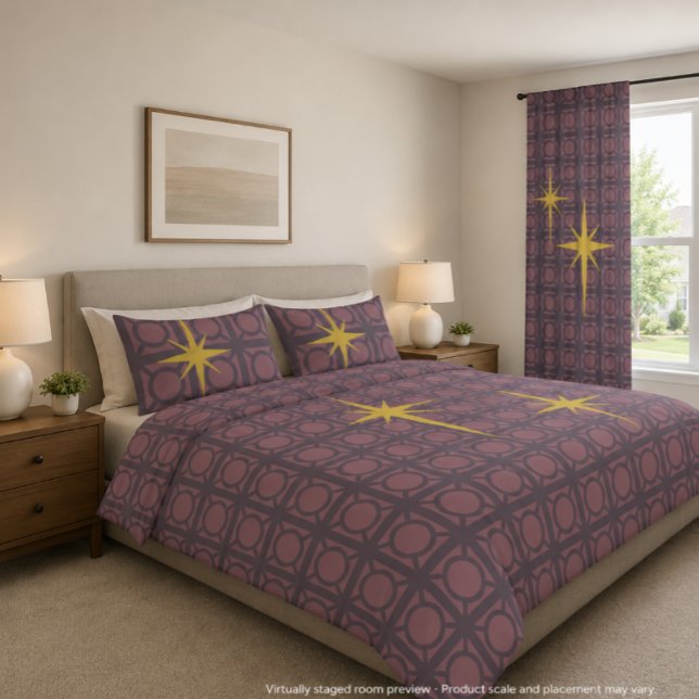 D'oreillers Housse de coussin Starburst du milieu du siècle (Créateur téléchargé)