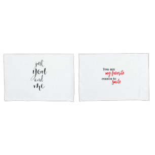 D'oreillers Housse Saint-Valentin Élégante "Just You and Me"