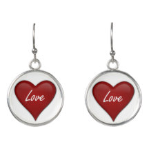 Boucles d'oreille de coeur d'amour de Valentine