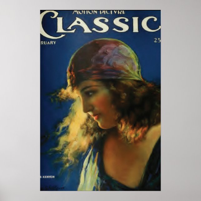 Doris Kenyon Silent Film Star Vintage Poster (Devant)