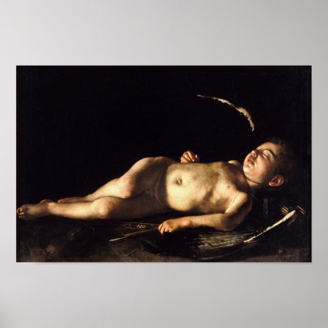 Dormir doux par Caravaggio - Poster (Devant)