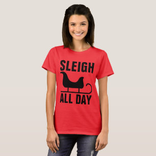 DORMIR TOUTE LA JOURNÉE, Drôle T-shirts de Noël